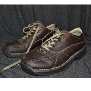GBX Boulder Men's 10M Leather Brown Lace-Up Shoes Casual